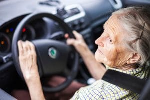 Elderly woman driving car while DUI in Tucson